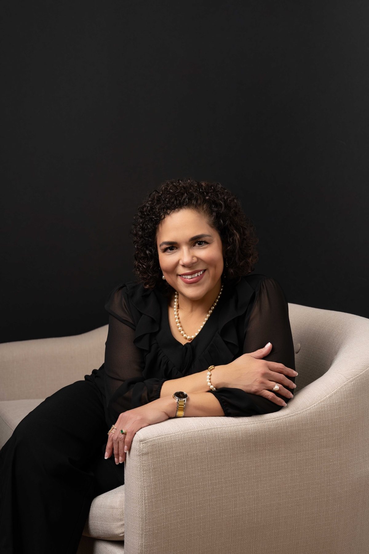 Maria F. Espinosa in an environmental portrait at Black Oak Pathways