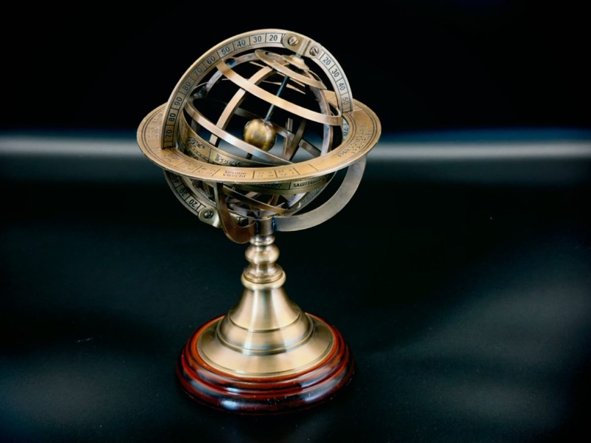 Armillary sphere representing ministries moving as one system
